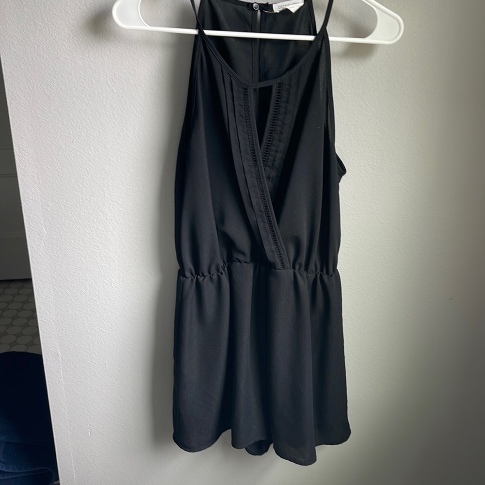 Black romper.